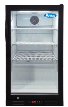 ATOSA 21.25" Black Exterior Right Hinged Glass Door Countertop Cooler CTD-7T