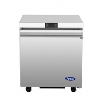 ATOSA 27" Stainless Steel Right Hinged Solid 1 Door Under Counter Cooler AUR27SD
