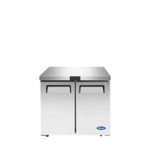 ATOSA 36" Stainless Steel Hinged Solid 2 doors Undercounter Cooler MGF36RGR