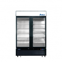 ATOSA 39.5" Black Exterior 2 Hinged Glass Door Freezer MCF8732GR
