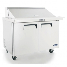 ATOSA 48" Refrigerated MEGA Top Sandwich Prep. Table with 18 x 1/6 poly pans MSF8306GR 