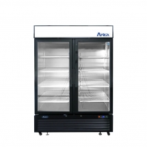 ATOSA  54" Black Exterior Hinged Glass 2 Doors Cooler MCF8723GR