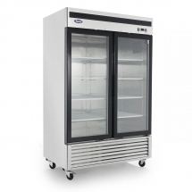 Atosa 54" Stainless Steel Hinged Glass 2 Door Freezer MCF8703ES