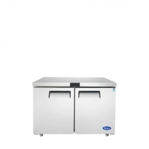 ATOSA  60" Stainless Steel Hinged Solid 2 Doors Undercounter Cooler MGF8403GR