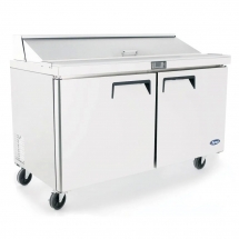 ATOSA 60" Refrigerated Standard Top Sandwich Prep. Table  with 16 x 1/6 poly pans MSF8303GR 