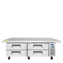 ATOSA 76" Refrigerated 4 Drawer Chef Base, Extended Top MGF8454GR