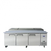 ATOSA 93" Refrigerated Pizza Prep Table with 12 x 1/3 size stainless steel pan MPF8203GR
