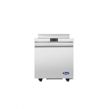 ATOSA AWF27SD 27" Stainless Steel Worktop Freezer with Backsplash Right Hinged Solid 1 Doors