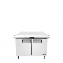 ATOSA MSF8306GR-NTCV Refrigerated 48" MEGA Top Sandwich Prep. Table with Night Covers and 18 x 1/6 poly pans 