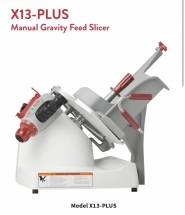 Berkel X13-Plus Gravity Feed 13" Blade Meat Slicer - Electric Manual Slicer