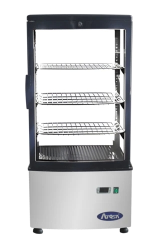 ATOSA 19" 3 Sides Glass with Right Hinged Glass 1 Door Countertop Cooler DSRC-28