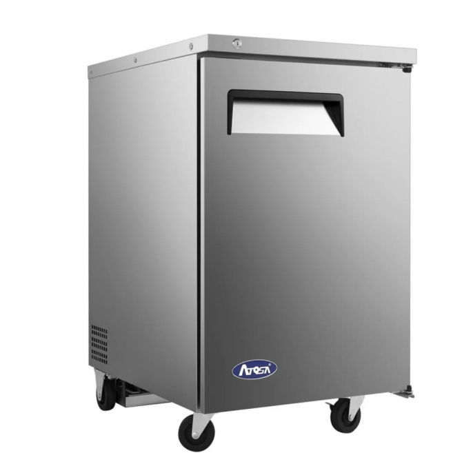 ATOSA 23" Stainless Steel Right Hinged Solid 1 Door Back Bar Cooler MBB23GR 