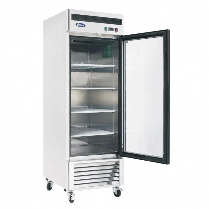 Atosa  27" Stainless Steel Hinged Glass 1 Door Freezer MCF8701GR