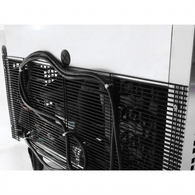 ATOSA 27" Stainless Steel Left Hinged Solid 1 door Cooler MGF8401GRL