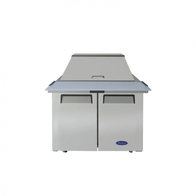 ATOSA 36" Refrigerated MEGA Top Sandwich Prep. Table with 15 x 1/6 poly pans MSF3615GR 