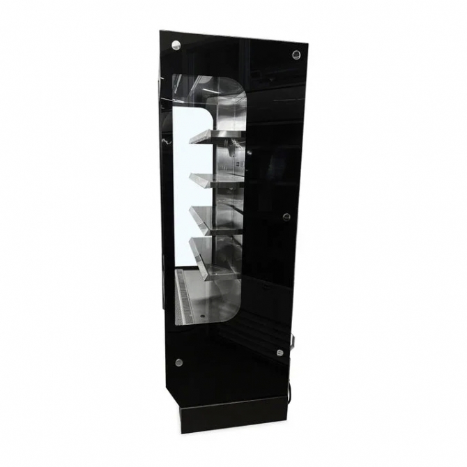 ATOSA  40" Black Exterior Vertical Air Curtain Cooler / Open Air Cooler Merchandiser AOM-40B