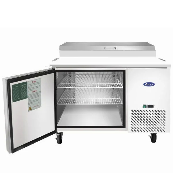 ATOSA 44" Refrigerated Pizza Prep Table with 6 x 1/3 size stainless steel pan MPF8201GR