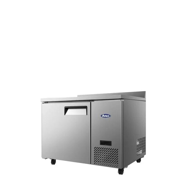 ATOSA 44" Stainless Steel Right Side Mount Left Hinged Solid 1 Door Worktop Cooler with backsplash MGF44GR