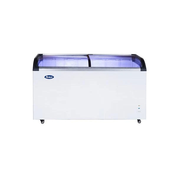 ATOSA 50" Curved Top Sliding Glass Horizontal 2 Doors Ice Cream Freezer MMF9113 