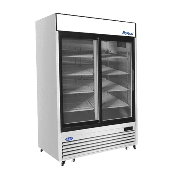ATOSA 54" Stainless Steel 2 Sliding Glass Door Cooler MCF8709GR  