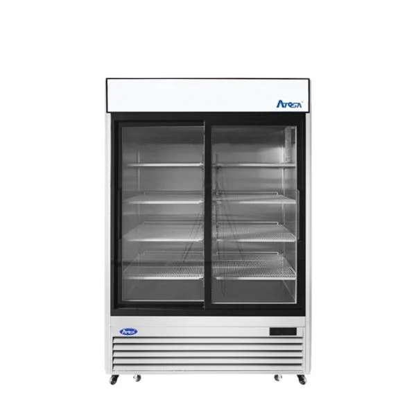 ATOSA 54" Stainless Steel 2 Sliding Glass Door Cooler MCF8709GR  