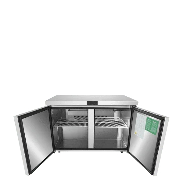ATOSA  60" Stainless Steel Hinged Solid 2 Doors Undercounter Cooler MGF8403GR