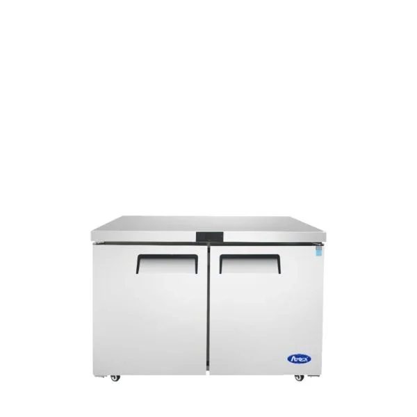 ATOSA  60" Stainless Steel Hinged Solid 2 Doors Undercounter Cooler MGF8403GR
