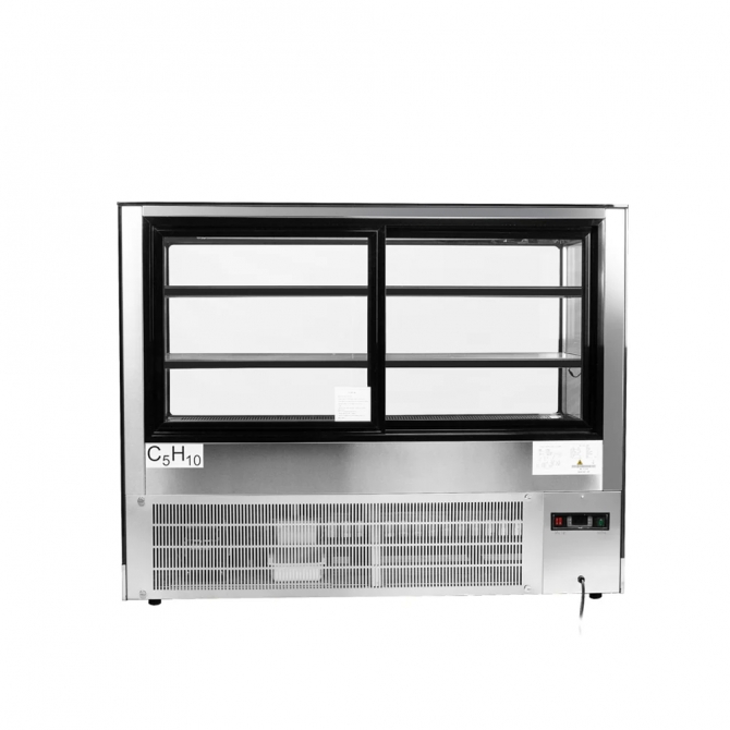 ATOSA 60" Floor Model Refrigerated Square Front Glass Display Case RDCS-60