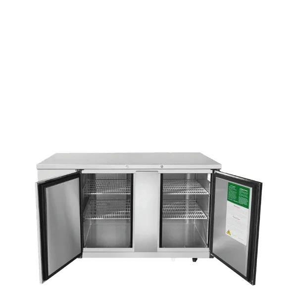 ATOSA 69" Stainless Steel Hinged Solid 2 Door Back Bar Cooler MBB69GR 