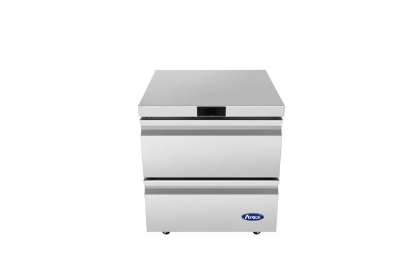 ATOSA AUF27D2 27" Stainless Steel 2 Drawers Under Counter Freezer
