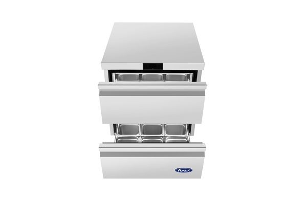 ATOSA AUF27D2 27" Stainless Steel 2 Drawers Under Counter Freezer