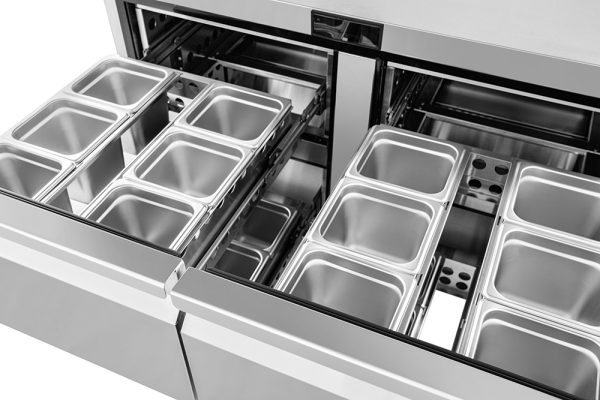 ATOSA AUF48D4 48" Stainless Steel 4 Drawers Under Counter Freezer