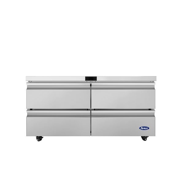 ATOSA AUF60D4 60" Stainless Steel 4 Drawers Under Counter Freezer