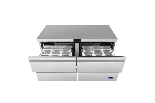 ATOSA AUF60D4 60" Stainless Steel 4 Drawers Under Counter Freezer