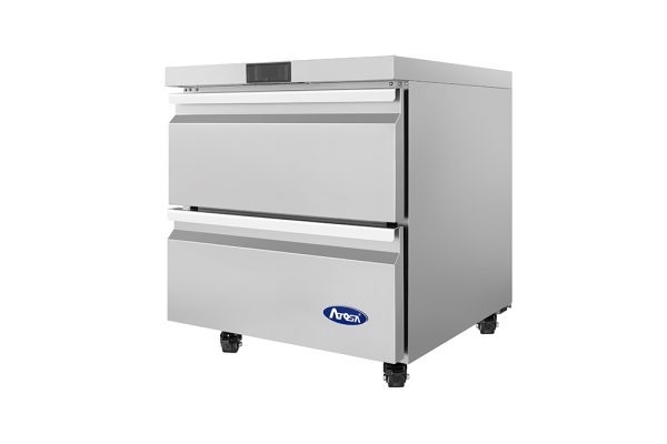 ATOSA AUR27D2 27" Stainless Steel 2 Drawers Under Counter Cooler