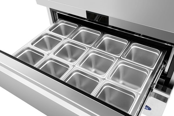 ATOSA AUR36D2 36" Stainless Steel 2 Drawers Under Counter Cooler 