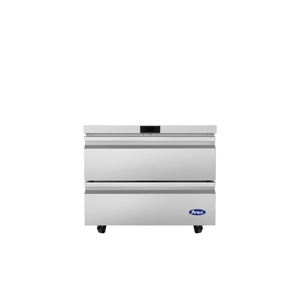 ATOSA AUR36D2 36" Stainless Steel 2 Drawers Under Counter Cooler 