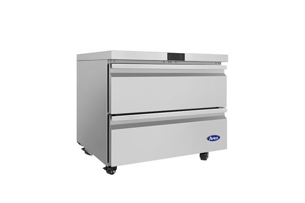 ATOSA AUR36D2 36" Stainless Steel 2 Drawers Under Counter Cooler 
