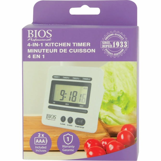 Bios 4-in-1 Kitchen Digital Timer DT145