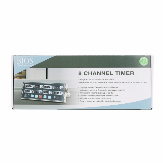 Bios DT208 Kitchen 8 Channel Digital Timer 