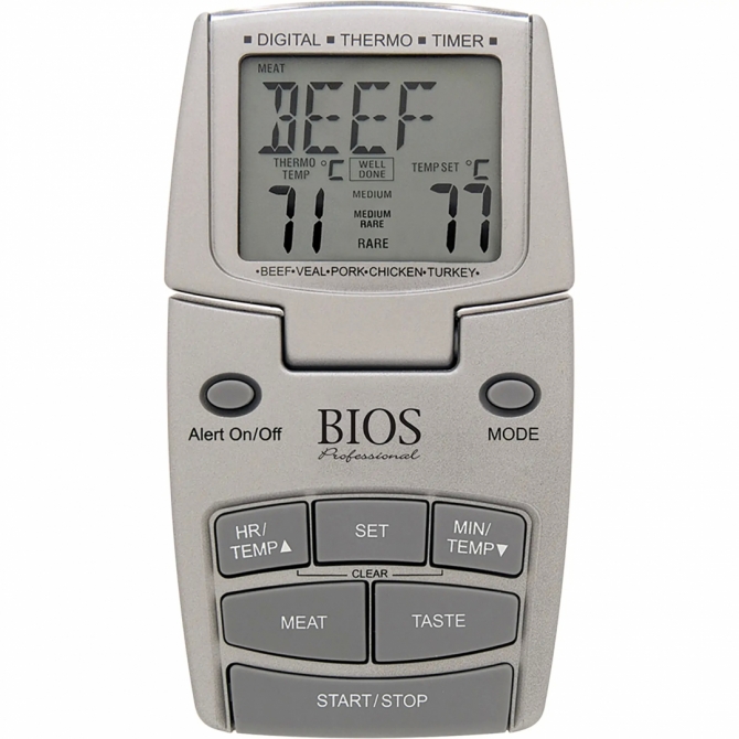 Bios Pre-Programmed Meat and Poultry Thermometer Timer DT100