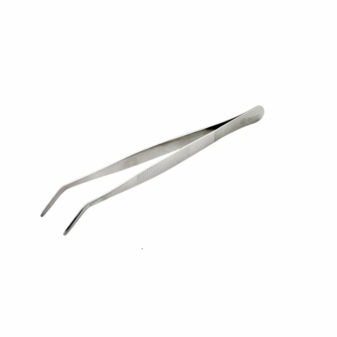 Browne 57515 Stainless Steel 8" Curve Precision Tongs