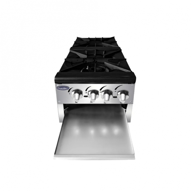 Cook Rite ATSP-18-2L 40" Lowprofile Gas 2-Burner Double Stock Pot Range