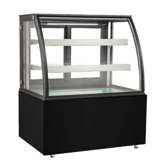 EFI CGCM-3547 37" Curved Glass Refrigerated Display Cooler / Case
