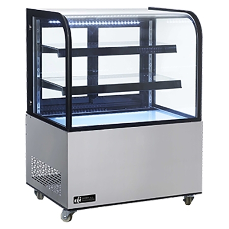 EFI CGCM-3648 37" Curved Glass Refrigerated Display Cooler / Case