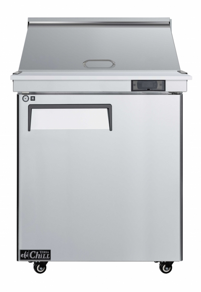 EFI CMDR1-27VC-R 27" Stainless Steel Right Hinged Solid Door Stainless Steel Mega Top Prep Cooler