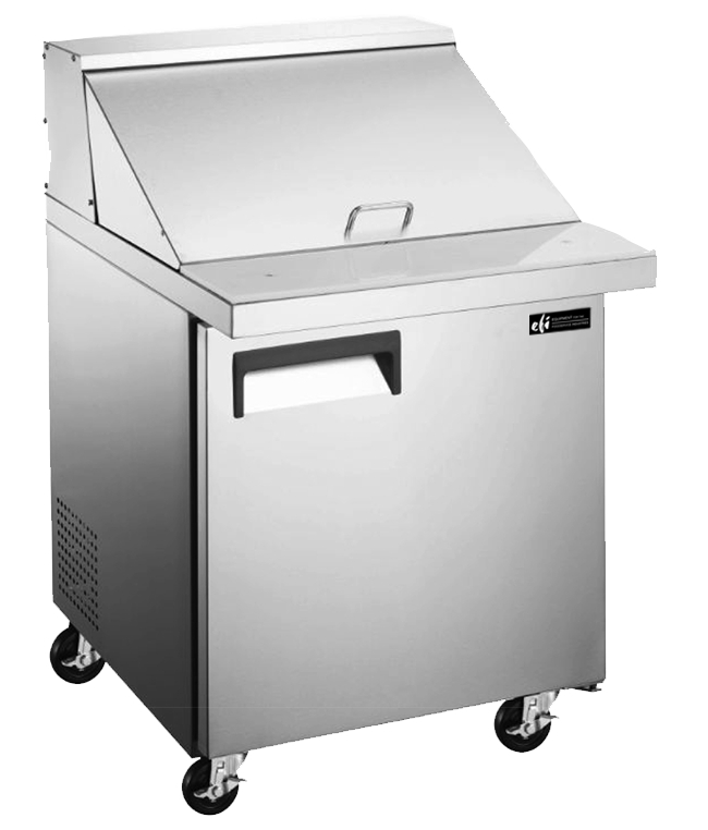 EFI CMDR1-27VCX 27" Stainless Steel Right Hinged Solid Door Stainless Steel Mega Top Prep Cooler