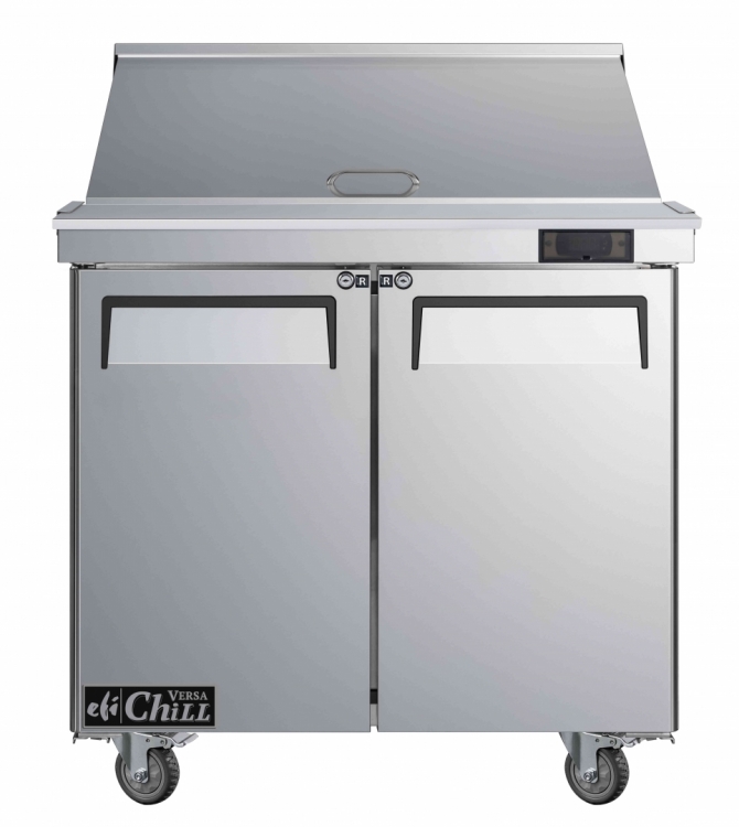 EFI CMDR2-36VC 36" Stainless Steel 2 Doors Mega Top Prep Cooler