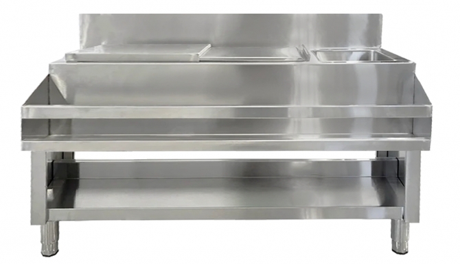 EFI CMU-60 Stainless Steel Cocktail Mix unit Cocktail sink with ice bin