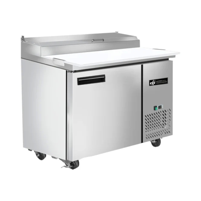 EFI CPDR1-44VC-R 44" Right Hinge Solid Stainless Steel Door Pizza Prep Cooler